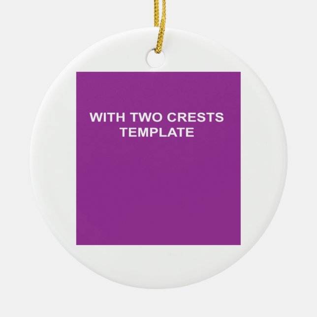 Coat of Arms Ceramic Tree Decoration (Front)