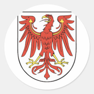 coat of arms classic round sticker