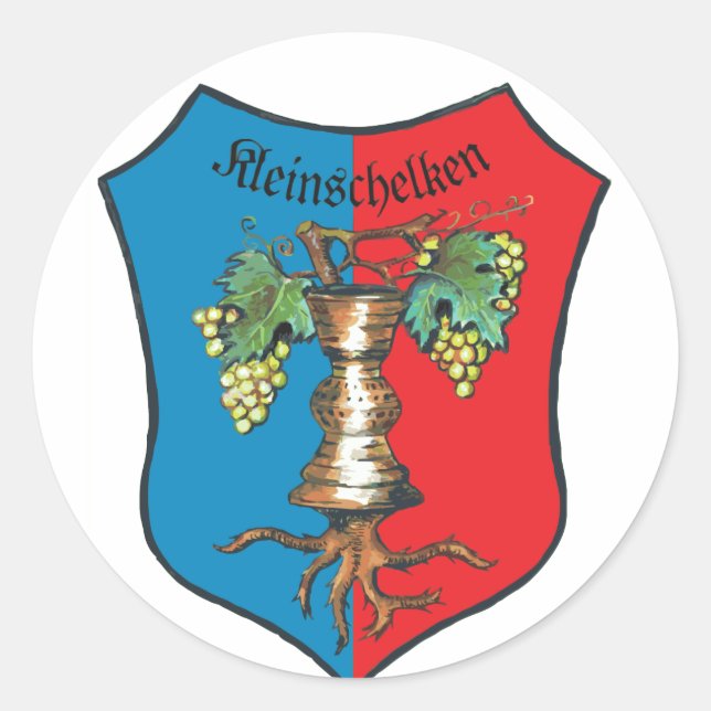 coat of arms classic round sticker (Front)
