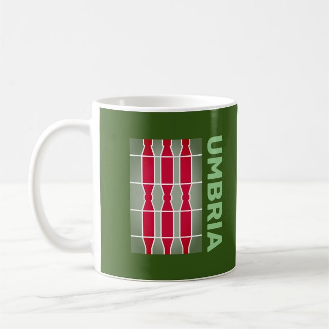 Coat of Arms/ flag of Umbria, Italy Coffee Mug (Left)