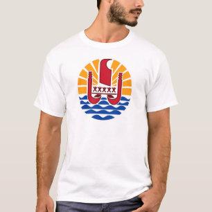 Coat of arms, French Polynesia Polynésie Françai T-Shirt