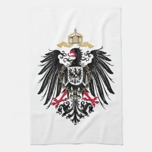 Coat of Arms German Reich 1889 Reichsadler Tea Towel