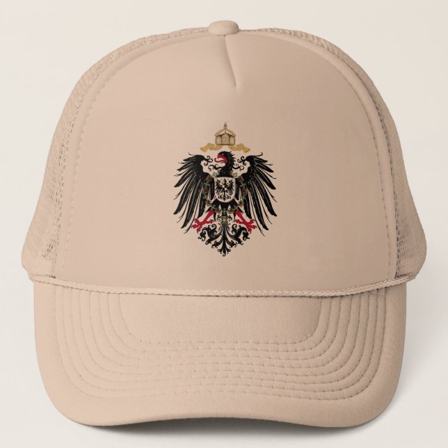 Coat of Arms German Reich 1889 Reichsadler Trucker Hat (Front)