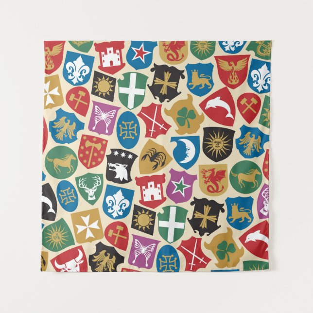 Coat of Arms: Heraldic Background. Tapestry (Front)