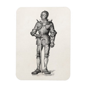 Coat of Arms Knight Shining Armour Sword Mediaeval Magnet