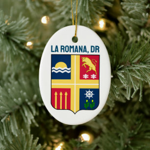 Coat of arms - La Romana, Dominican Republic Ceramic Ornament