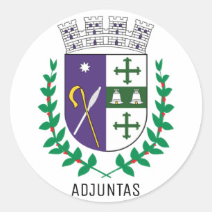 Coat of Arms of Adjuntas, Puerto Rico Classic Round Sticker