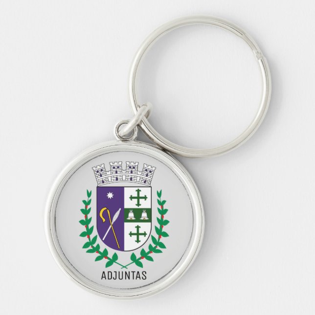 Coat of Arms of Adjuntas, Puerto Rico Key Ring (Front)