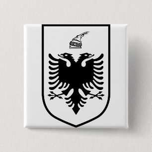 Coat of arms of Albania  15 Cm Square Badge