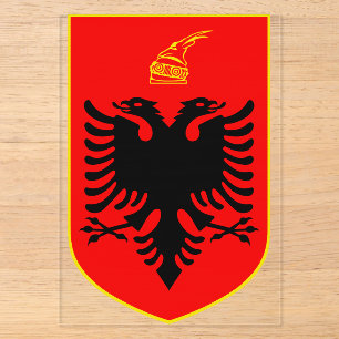 Coat of arms of Albania Acrylic Invitations