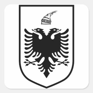 Coat of arms of Albania Square Sticker