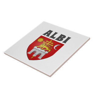Coat of Arms of Albi, France Ceramic Tile
