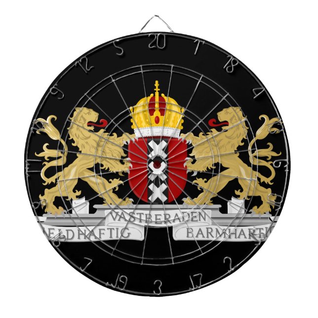 Coat of arms of Amsterdam Dartboard (Front)