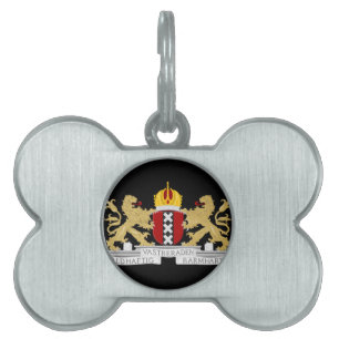 Coat of arms of Amsterdam Pet Name Tag