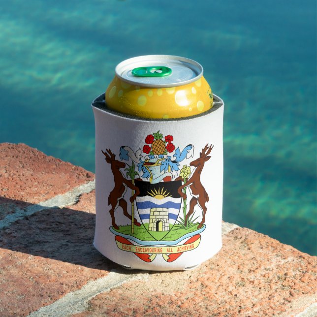 Coat of Arms of Antigua and Barbuda Can Cooler (In Situ Pool)