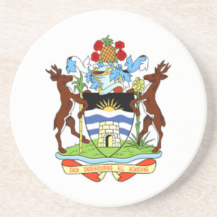 Coat of Arms of Antigua and Barbuda Coaster