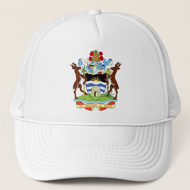 Coat of Arms of Antigua and Barbuda Trucker Hat (Front)
