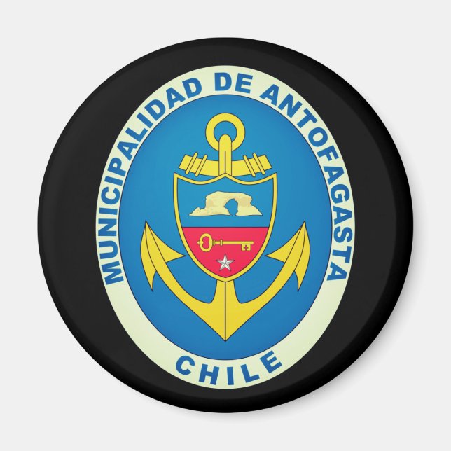 Coat of Arms of Antofagasta, Chile Magnet (Front)