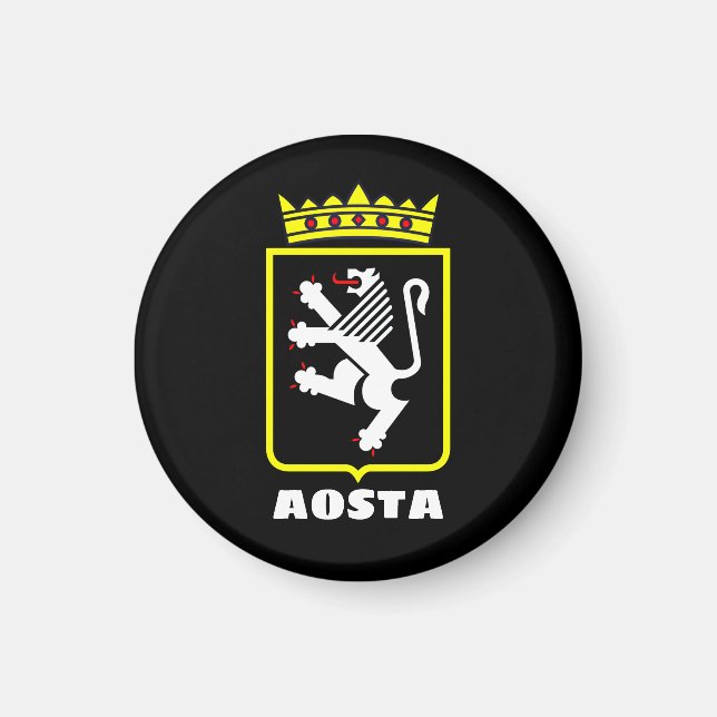 Coat of Arms of Aosta Valley (Italy) Magnet (Front)