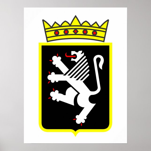Coat of Arms of Aosta Valley (Italy) Poster (Front)