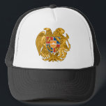 Coat of arms of Armenia - Armenian Emblem Trucker Hat<br><div class="desc">Coat of arms of Armenia - Armenian Emblem Հայաստանի զինանշանը flag, coat of arms, emblem, armenia, armenian</div>