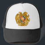 Coat of arms of Armenia - Armenian Emblem Trucker Hat<br><div class="desc">Coat of arms of Armenia - Armenian Emblem Հայաստանի զինանշանը flag, coat of arms, emblem, armenia, armenian</div>