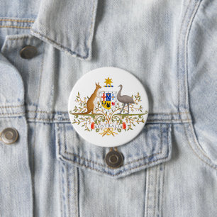 Coat of Arms of Australia 7.5 Cm Round Badge