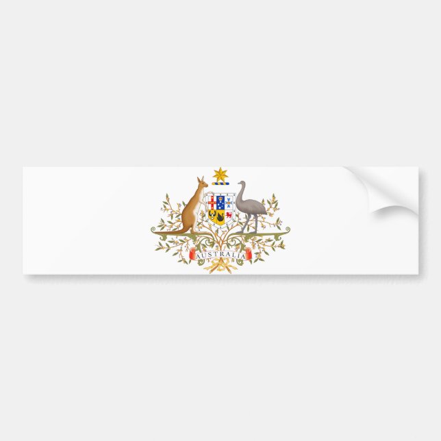 Coat of Arms of Australia Bumper Sticker (Front)