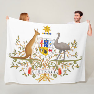 Coat of Arms of Australia Fleece Blanket
