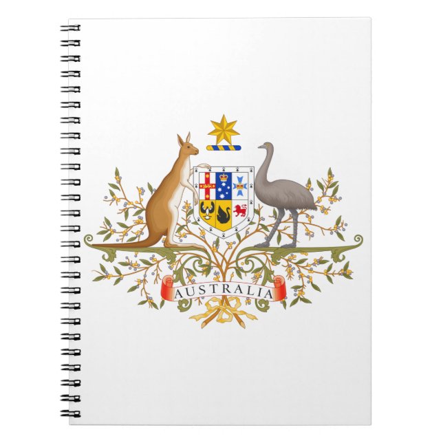Coat of Arms of Australia Notebook (Front)