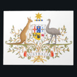 Coat of Arms of Australia Notepad<br><div class="desc">This design features the Australian coat of arms. Australia is a sovereign country comprising the mainland of the Australian continent, the island of Tasmania and numerous smaller islands. Australia's capital is Canberra, and its largest city is Sydney. The country's other major urban areas are Melbourne, Brisbane, Perth and Adelaide. The...</div>