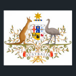 Coat of Arms of Australia Poster<br><div class="desc">This design features the Australian coat of arms. Australia is a sovereign country comprising the mainland of the Australian continent, the island of Tasmania and numerous smaller islands. Australia's capital is Canberra, and its largest city is Sydney. The country's other major urban areas are Melbourne, Brisbane, Perth and Adelaide. The...</div>