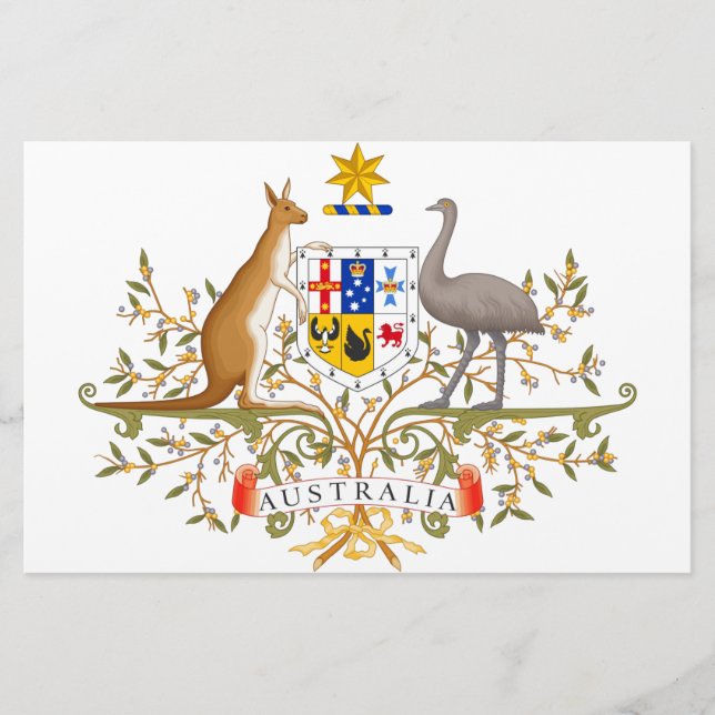 Coat of Arms of Australia Stationery (Front)