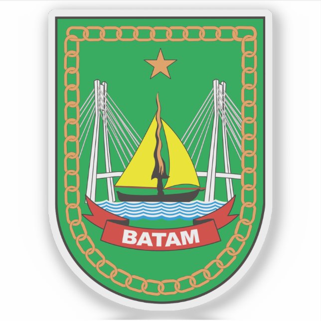 Coat of arms of Batam, Indonesia (Front)