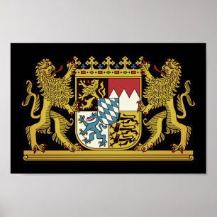 Coat of Arms of Bavaria - GERMANY Poster