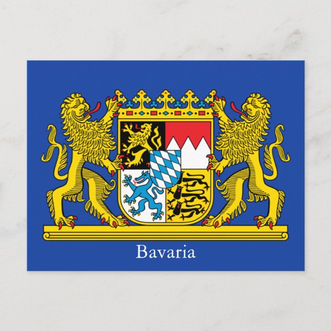 Coat of Arms of Bavaria Postcard (Front)