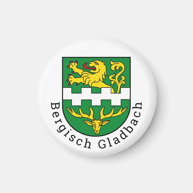 Coat of Arms of Bergisch Gladbach, Germany Magnet (Front)