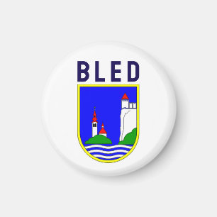 Coat of arms of Bled, Slovenia Magnet