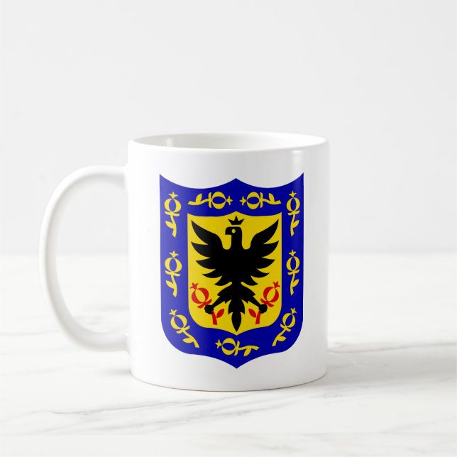 Coat of Arms of Bogotá, Colombia Coffee Mug (Left)