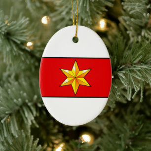 Coat of Arms of Bolzano, Italy Ceramic Ornament