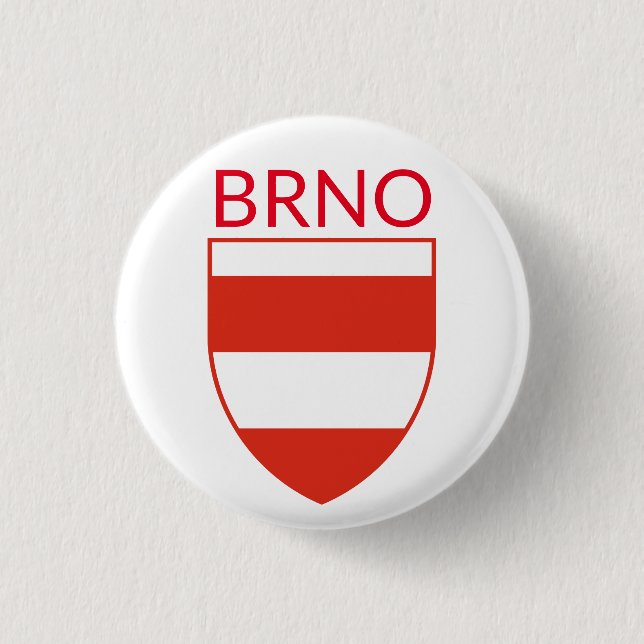 Coat of Arms of Brno - CZECHIA 3 Cm Round Badge (Front)