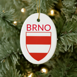Coat of Arms of Brno - CZECHIA Ceramic Ornament
