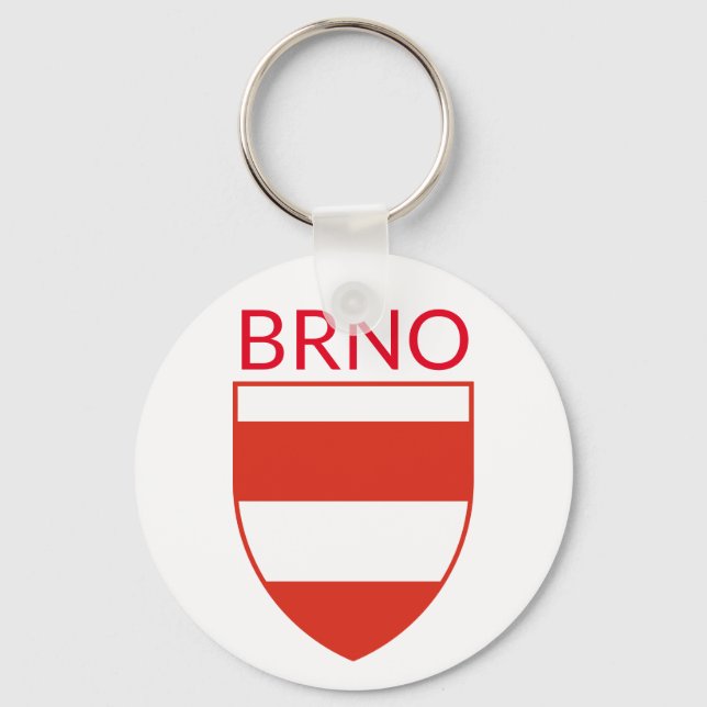 Coat of Arms of Brno - CZECHIA Key Ring (Front)
