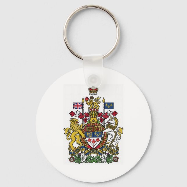 Coat of Arms of Canada Key Ring (Front)