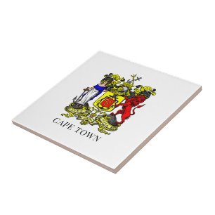 Coat of Arms of Cape Town, South Africa Ceramic Tile