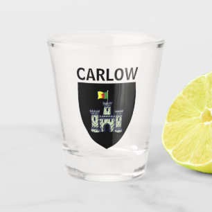 Coat of Arms of Carlow (town), Republic of Ireland Shot Glass