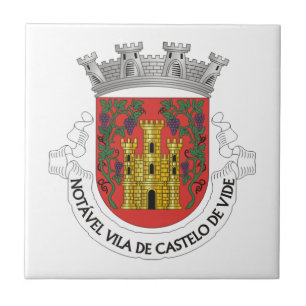 Coat of Arms of Castelo de Vide, Portugal Ceramic Tile