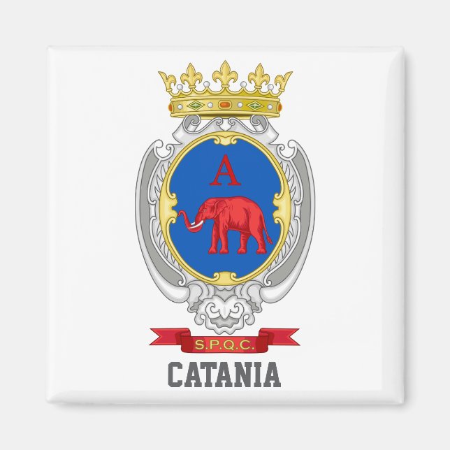Coat of arms of Catania, Sicily Magnet (Front)