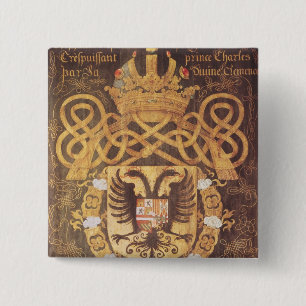 Coat of Arms of Charles V of the 23rd Chapter 15 Cm Square Badge