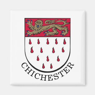 Coat of Arms of Chichester, West Sussex (England) Magnet